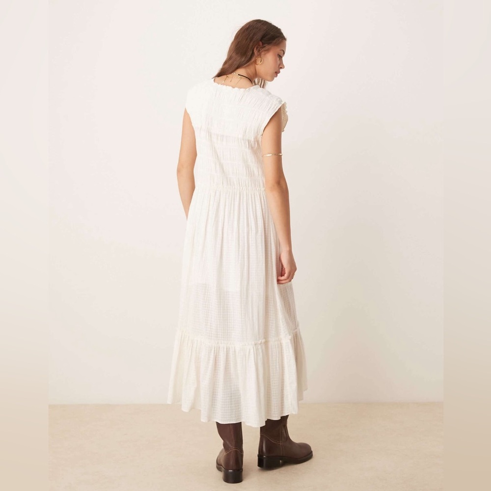 NWT Free People Ethereal Cottage Desert Dazed Midi Dress Boho Sz M - Picture 3 of 13